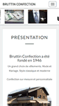 Mobile Screenshot of bruttin-confection.ch