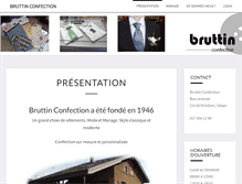 Tablet Screenshot of bruttin-confection.ch